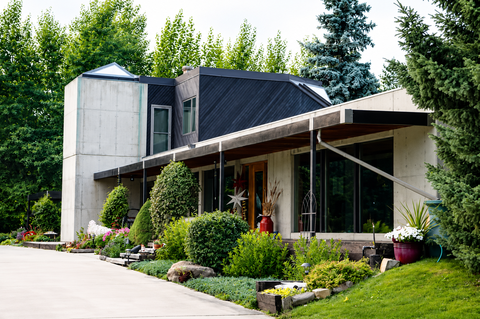 Exterior of the rental property